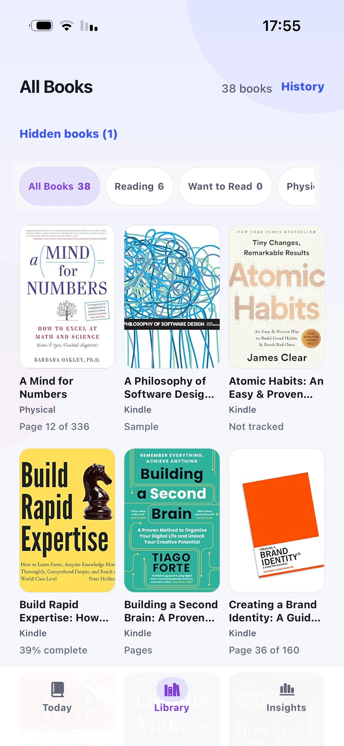 EverRead Library: Kindle and physical books in one personal library